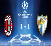 Милан – Малага (1:1) (06.11.2012) Видео Обзор