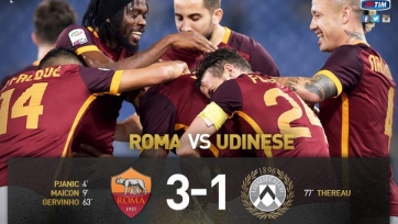 «Рома» уверенно переиграла «Удинезе»