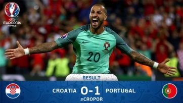 Португальцы одержали первую победу на Евро-2016 и прошли хорватов