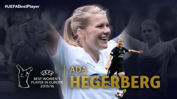Норвежка Ада Хегерберг признана лучшей футболисткой Европы за минувший сезон