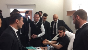 Футболисты «Ромы» навестили Флоренци в больнице