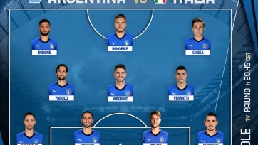 Аргентина – Италия. Стартовые составы команд