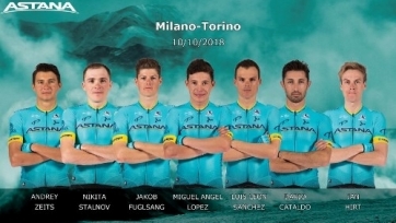«Астана» объявила состав на «Милан-Турин»