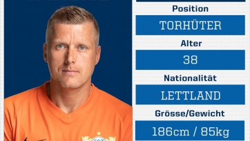 38-летний вратарь сборной Латвии продлил контракт с «Цюрихом»