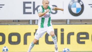 Роббен забил свой первый гол за «Гронинген» после возобновления карьеры. Видео