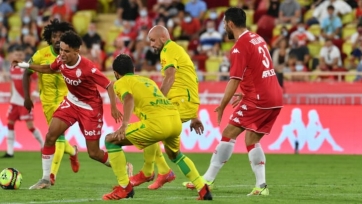 «Монако» упустил два гола перевеса в гостевом матче с «Нантом»